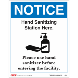 Hand Sanitizing Station Poster