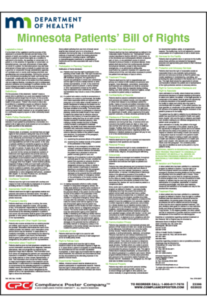 Minnesota Patients' Bill of Rights Poster