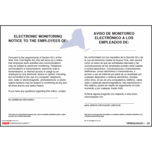New York Electronic Monitoring Notice