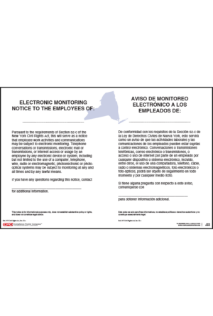 New York Electronic Monitoring Notice