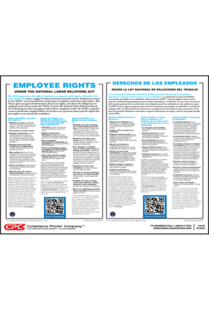Employee Rights Under the National Labor Relations Act (NLRA) Poster