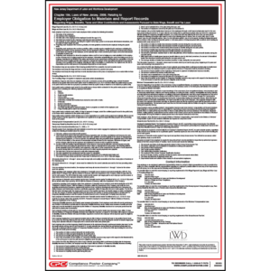 New Jersey Employer Obligation to Maintain and Report Records Poster