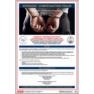 Pennsylvania Workers' Compensation Fraud Poster