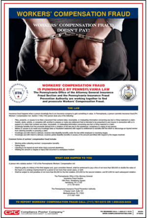 Pennsylvania Workers' Compensation Fraud Poster