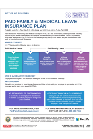 New Hampshire Paid Family and Medical Leave Benefits Notice