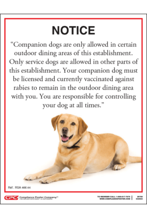 New Hampshire Dogs Welcome Poster