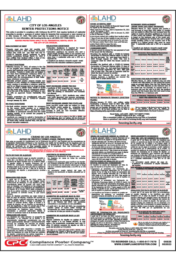 City of Los Angeles, CA Renter Protections Notice