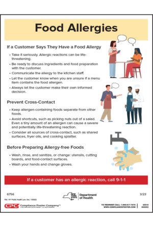 New York Food Allergy Poster