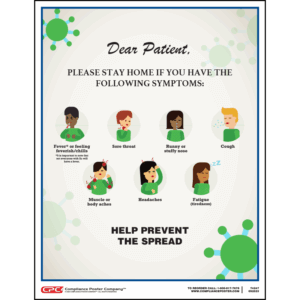 Patient Stay Home if Sick Poster