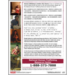 Connecticut Human Trafficking Poster