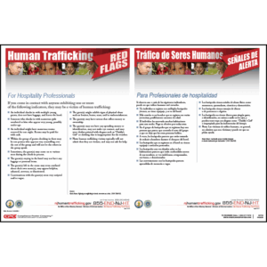 New Jersey Hospitality Human Trafficking Poster