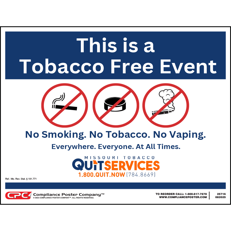 Missouri No Smoking Poster