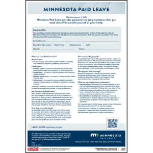 Minnesota Paid Leave Equivalent Plan Poster