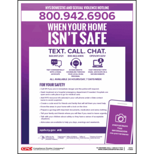 New York Domestic and Sexual Violence Hotline Poster