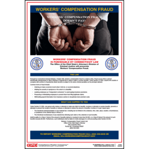 Connecticut Workers' Compensation Fraud Poster