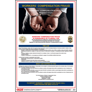 Florida Workers' Compensation Fraud Poster